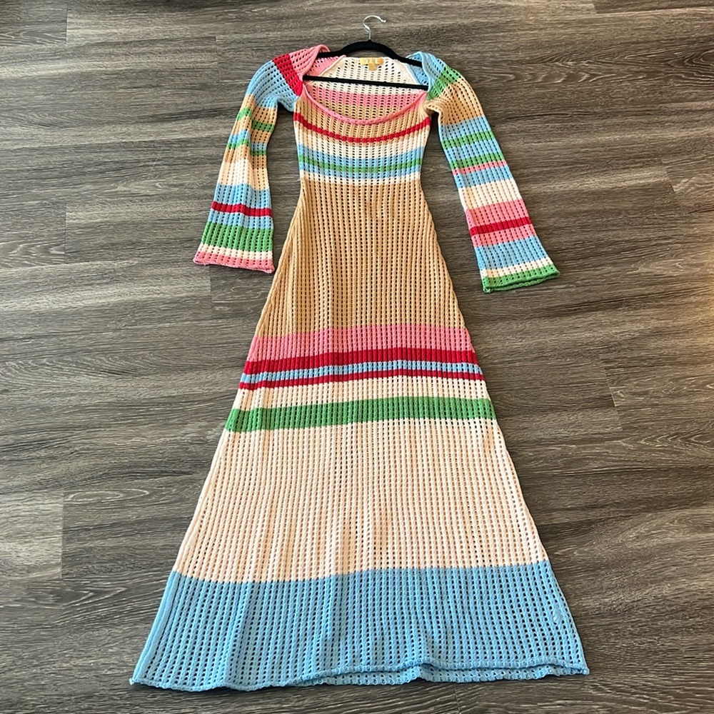 Vrg Girl crochet maxi dress